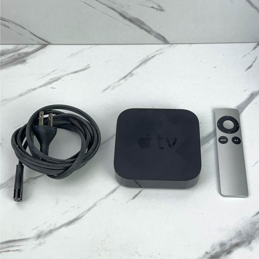Apple A1378 Apple TV Media Streamer (2nd Generation) W/ Remote + Power Cord